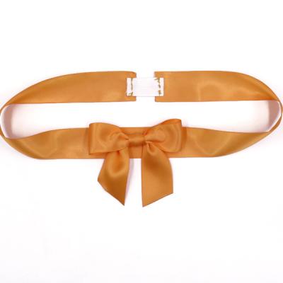 China Gift wrap ribbon and bows sale gift decoration satin wrap ribbons and bows with an elastic band for sale