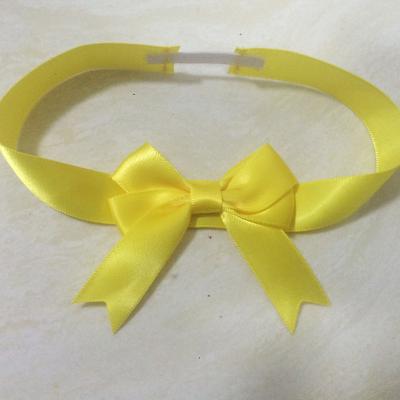 China Wholesale High Quality Floral Satin Ribbon Bow Pre-made Bow for sale