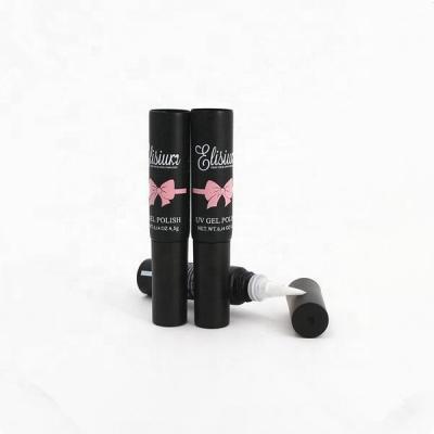 China Recyclable D16mm Squeeze Lip Gloss Plastic Tubes With Brush Liquid Lipstick Container for sale