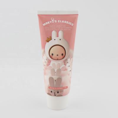 China High Quality Cute Pink Plastic Soft Tube Hand Cream Tube PE 30-120ml Facial Detergent Packaging for sale