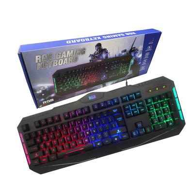 China Multimedia Keys 2022 Hot Sale Wired Gaming Keyboard RGB Mouse And Keyboard Combo Combo for sale