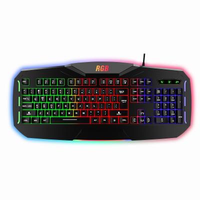 China ABS New Model Real RGB Backlit Wired Gaming Keyboard for sale