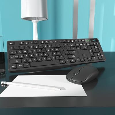 China 2.4G FR/UK/US Layout Waterproof Hot Selling Wireless Keyboard and Mouse Kit for sale