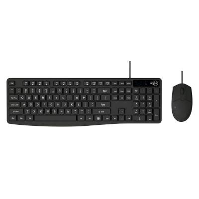 China For Home Office For PC Windows Computer Desktop Design Smooth Wired Ultra-thin 2.4G Keyboard And Mouse Wired Teclado Gamer Combo Kit for sale