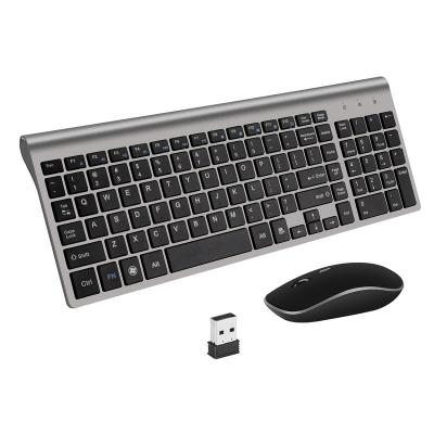 China Waterproof 2.4G Wireless Keyboard Combos Mouse For Laptop Scissor Keyboard Mice Desktop Set For Windows Normal Keyboard for sale