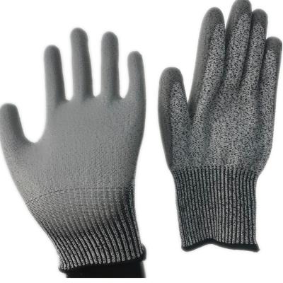 China Safety Gloves Cut-Resistant Gloves Wear Level Gloves Sandy Coated Work Gloves Cut Resistant 5 Shell Proof Protection for sale