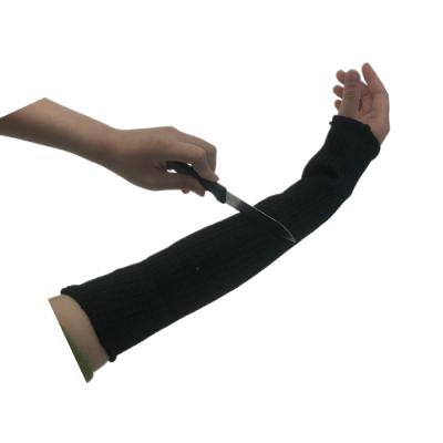 China Comfortable/cutproof Cut Protection Polyester Heavy Duty Steel Glove Level 5 Long Sleeves Arm Self Defense Security Working Sleeves for sale