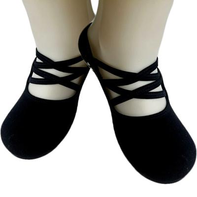 China Sporty New Design Custom Ankle Socks for Women Non Slip Grips and Straps, Great for Pilates Barre Ballet Dance Barefoot Workout Pure for sale