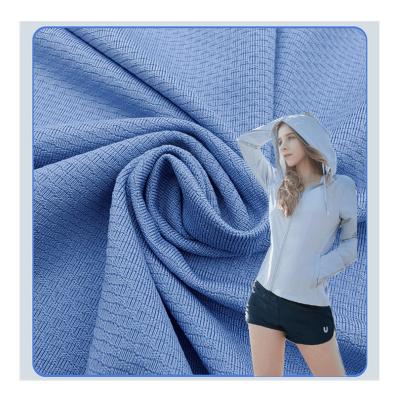 China Ready-to-run Stretch Textile Spandex Sportswear T-shirt Quick-Drying Fabric Sportswear Polyester Running Wholesale for sale