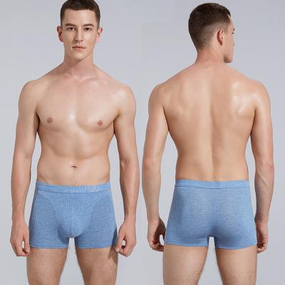 China Antibacterial Wholesale Stock Lot Comfortable Plus Size Seamless Modal Underwear Mens Boxers for sale