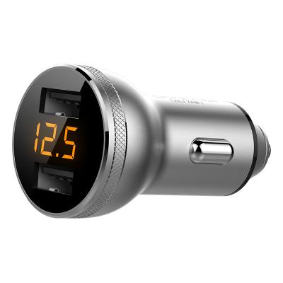 China Dual USB 4.8A Fast Charging Speed ​​Up 60% Magnetic Battery Charger Electric Radio Car Charger for sale