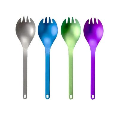 China Manufacturers Wholesale Ultralight Titanium Alloy Spork Lightweight Eco Friendly For Outdoor Camping And Hiking for sale