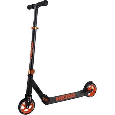 China Top Selling Youth Full Aluminum Kick Scooter Foldable With 145mm PU Cast Iron Wheel Mechanism OEM ODM Fast Folding Factory for sale