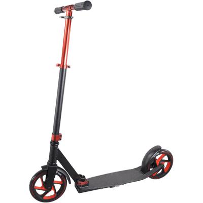 China 2021 Lightweight Folding OEM Youth Full Kick Scooter Fun Aluminum Scooter With 200mm PU Wheel Adjustable Height for sale