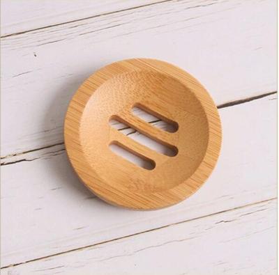 China Modern Natural Eco-friendly Logo Bamboo Soap Dish For Soap Dish Holder Box Container Custom Bath Shower for sale