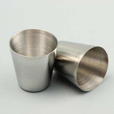 China Sustainable 1oz 8oz Stainless Steel Shot Cups Glass Drinking Vessel For Beer, Coffee for sale