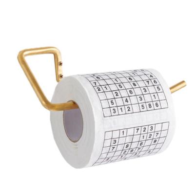 China Eco-friendly Toilet Paper Roll Sudoku Sales Promotion Game Kill Time Funny Novelty Gift for sale