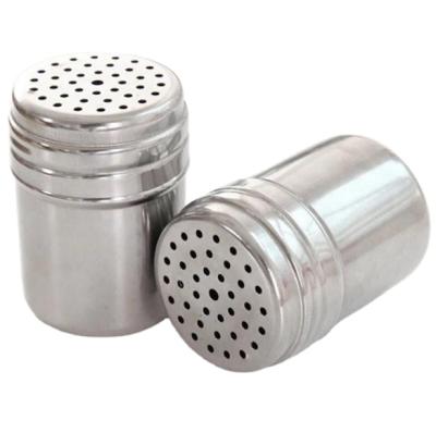 China 100pcs Stainless Steel Camping Picnic Spice Sugar Salt Pepper Herb Shaker Jar Storage Viable Bottle for sale