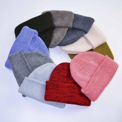 China COMMON Custom Multicolor Cable Knit Winter Beanie Hat Beanies For Men And Women for sale