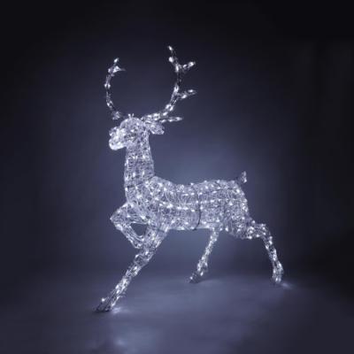 China Christamas Decoration 2022 New Year LED 3d Pattern Light Christmas Animal Deer Lights For Yard Garden Outdoor Decoration for sale