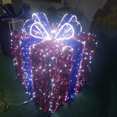 China Christamas Decoration 9ft 12ft Outdoor Waterproof Aluminum Frame 3D Pattern 12ft Led Christmas Tree Light for sale