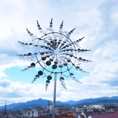 China China Customized 1.6m 2m 3m Diameter Stainless Steel Kinetic Wind Sculpture Metal Sculpture For Sale for sale