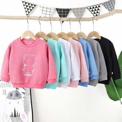 China Breathable Autumn Boy and Girl T-shirt 2023 New Children's Bottoming Shirt Pure Cotton Baby Girl Long-sleeved Baby Fashion Top for sale