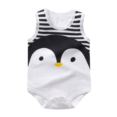 China Comfortable Breathble 2023 new baby sleeveless one-piece climbing suit male and female baby triangle climbing suit infant jumpsuit for sale