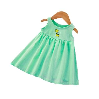 China Washable Girls' new summer vest skirt children's clothing Korean princess sleeveless dress pure cotton children's long skirt for sale