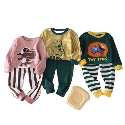 China Smart Casual 2023 new children's underwear cotton set boys and girls infants long Johns home clothing baby clothes children's clothing for sale