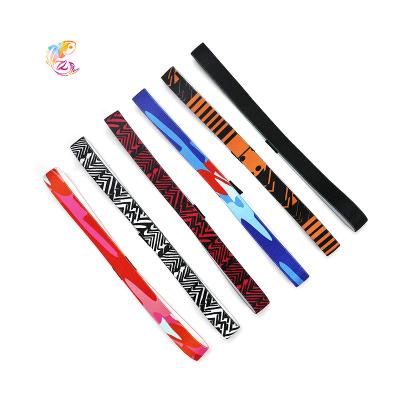 China ZY Hair Decoration Sports Sweat Thin Guide Headband Fitness Yoga Headband Elastic Band Silicone Breathable Anti-Slip Sweat-Absorption Female Head for sale