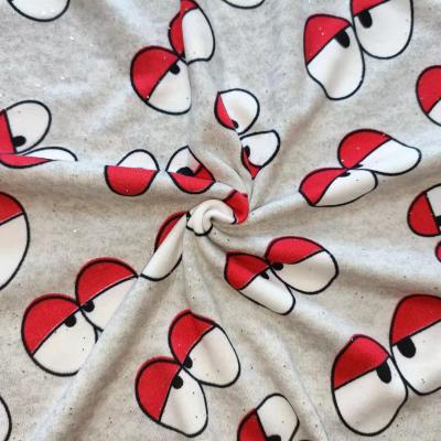 China Custom Memory DTY Print Spandex Polyester Tank Top Knitting DTY To Milk Double Brushed Silk Fabric For Dress for sale