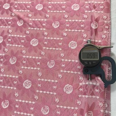 China 2021 new product 100% double faced polyester knitted fabric wholesale factory direct jacquard fabric for garment for sale