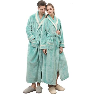 China 2021 High Quality Fahionable Men&Women QUICK DRY Fleece Arrival Long Robe Thermal Bathrobe For Hotel Bathrobe Designer for sale