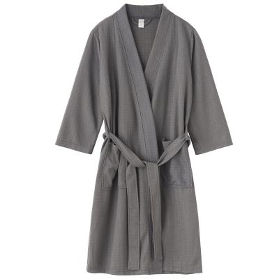 China Wholesale luxury cheap QUICK DRY men's and women's plush waffle pajamas spa night wear for hotel bathrobe winter long robe for sale