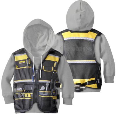 China Anti-wrinkle Children's 3D Firefighter Hoodie Cartoon Digital Printing Casual Hoodie for sale