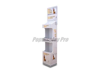 China Heavy Duty Cardboard POP Displays 1 Header False Base For Wine Holding for sale