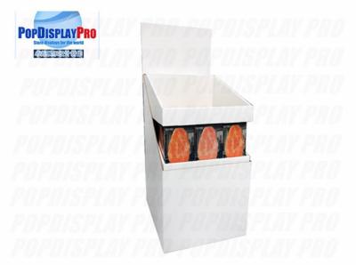 China 2 Trays Cardboard Floor Displays Visual Impactful Temporary For Salt Lamp for sale