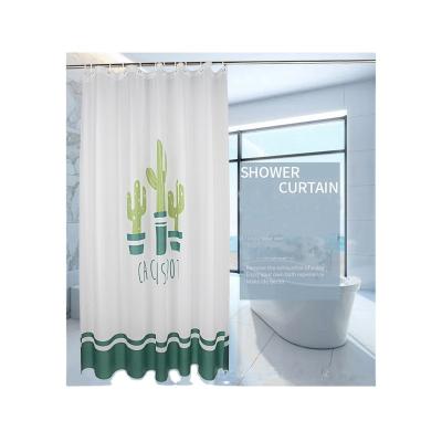 China Stocked Proper Inventory Custom Design Shower Curtain Peva Shower Curtain for sale