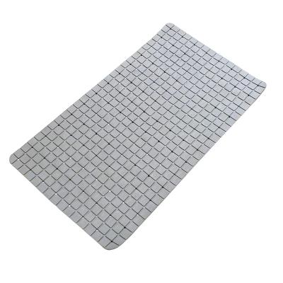 China Stocked bathroom rug with multi holes and small squares for sale