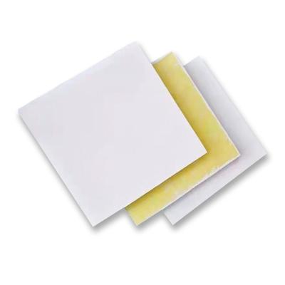 China Class A Fire Rated Acoustic Glass Wool Ceiling Tiles Square Edges Fiberglass Panels for sale