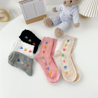 China Excellent QUICK DRY heart socks factory direct sales heart thumps quality promotional socks for sale