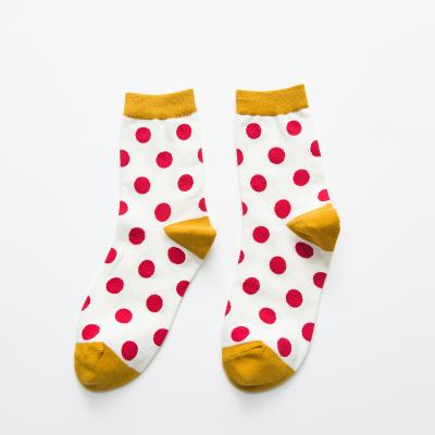 China QUICK DRY custom design women's socks autumn and winter socks comfortable thick polka dots 2021 socks for sale