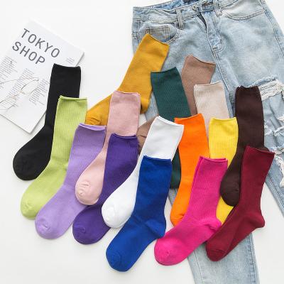 China QUICK DRY Hot Selling Colorful Women's Cotton Socks Custom Logo Ladies Novelty Socks Latest Novelty Socks for sale