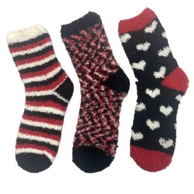 China QUICK DRY Main Winter Fall Knitted Super Soft Women's Polyester Comfortable Crew Socks Set for sale