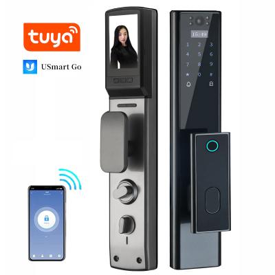 China smart house nfc fingerprint smart door lock with camera fingerprint door bell for sale