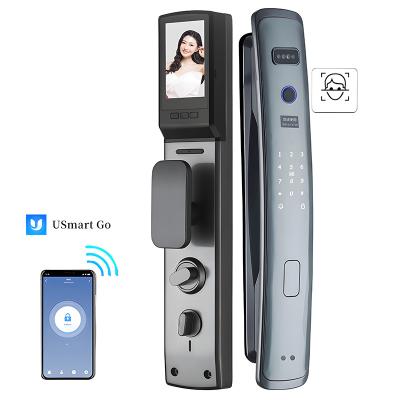 China automatic digital wifi 3d face recognition face unlock smart door lock with sdk for sale