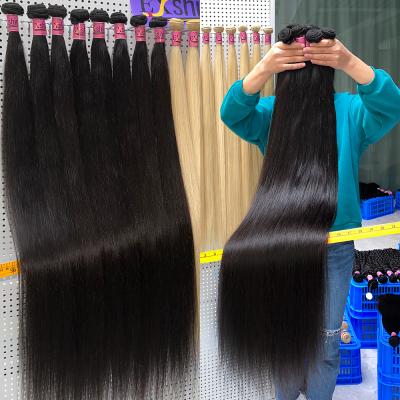 China Temple Silky Straight Wave 40-50 Inch Raw Indian Hair, 10A Virgin Human Hair Bundle, Cuticle Aligned Unprocessed Virgin Raw Indian Hair From India for sale