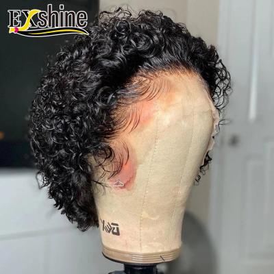 China Pixie Wigs Wholesale Short Brazilian Pixie Cut Curly Wig, Wig13X4 Lace Frontal Pixie Wig, Short Bob Wig HD Lace Hair Wig for sale