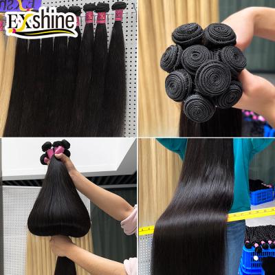 China Sample Raw Silky Straight Wave Indian Hair Weaves, Wholesale Raw Indian Temple Hair From India, Raw Indian Remy Virgin Human Hair 100 for sale